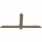 Ekena Millwork Eugene Smooth Timber Gable Bracket, Douglas Fir, 48"W x 22"H x 1 1/2"D x 3 1/2"F, 11/12 Pitch GBW048X22X0204EUG00SDF - alternate 2